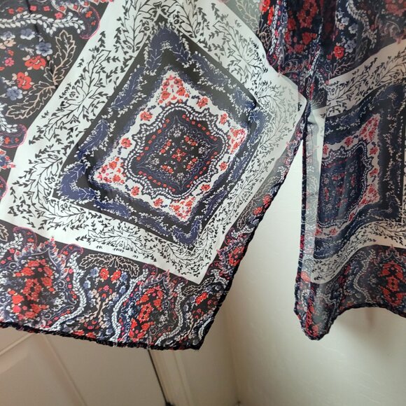 Maurices Colorful Print Kimono - Picture 4 of 7